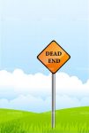 Dead End Sign Post Card